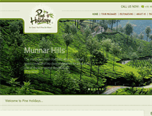 Tablet Screenshot of pineholidays.com